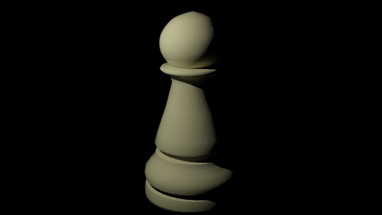 3D render of chess pawn